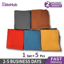 5PCS Microfiber Cleaning Cloth Towel Rag Car Polishing Auto Detailing No Scratch