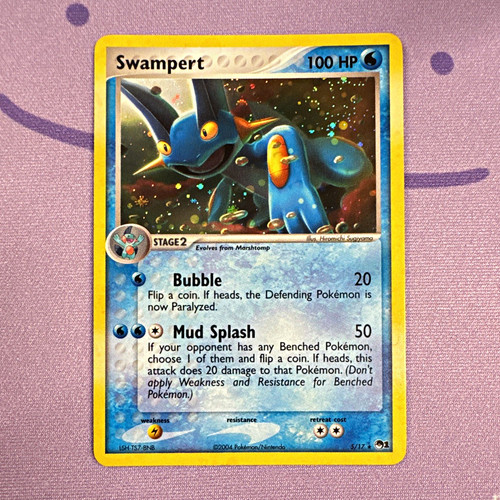Swampert EX Team Magma vs Team Aqua 5/17 Holo Rare English 2004 LP