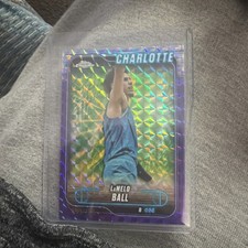 2024-25 Topps Chrome - LaMelo Ball #3 Purple Geometric Refractor /129