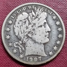 1907 O Barber Half Dollar 50c Better Grade #94469