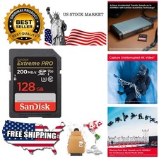 128GB Extreme PRO SDXC UHS-I Memory Card - C10, U3, V30, 4K UHD, SD Card - SD...