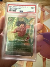 2024 DISNEY LORCANA EN 5-SHIMMERING SKIES ENCHANTED 213 YOU'RE WELCOME PSA 9