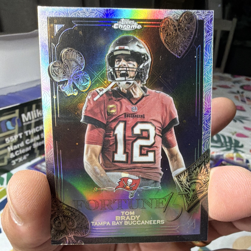 Topps 2025 Chrome Tom Brady Buccaneers Fortune 15 Refractor #F15-35 goat 🐐 🔥