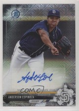 2017 Bowman Chrome Prospect Mega Box Auto Anderson Espinoza #BMA-AE Auto 6j5