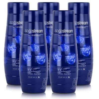 SodaStream Getränke-Sirup ohne Zucker Cola Geschmack 440ml (5er Pack)