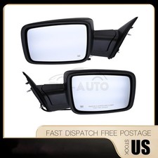 Pair Left Right Side Mirrors For Dodge Ram 1500 2013-2018 Power Foldingheated