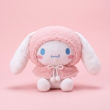 Pastel Bunny Plush Toy with Soft Textured Hood