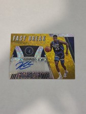 Jarrett Culver 2019-20 Donruss Optic Fast Break Gold Auto /10 Timberwolves