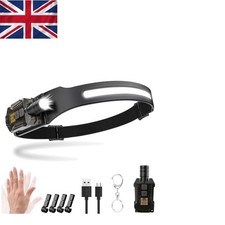 Ultra-Bright 2000 Lumens Rechargeable Head Torch with Adjustable 230° Wide Beam