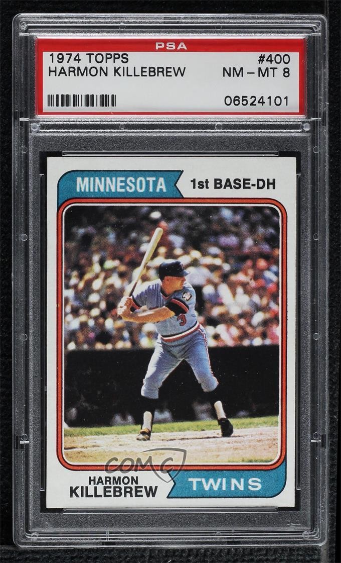 1974 Topps Harmon Killebrew #400 PSA 8 HOF h8b