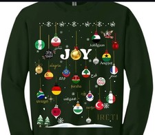 Green Christmas Joy Sweaters Size XL