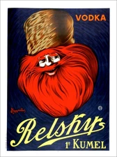 Leonetto Cappiello – Relshyp Vodka (Stretched Canvas) - FREE SHIPPING