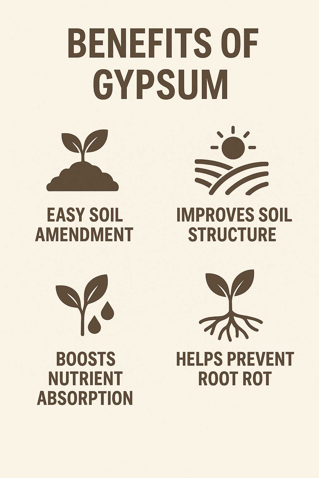 Diamond K Gypsum Powder for Plants-Calcium Soil Amendment for Gardens 1-40 lbs