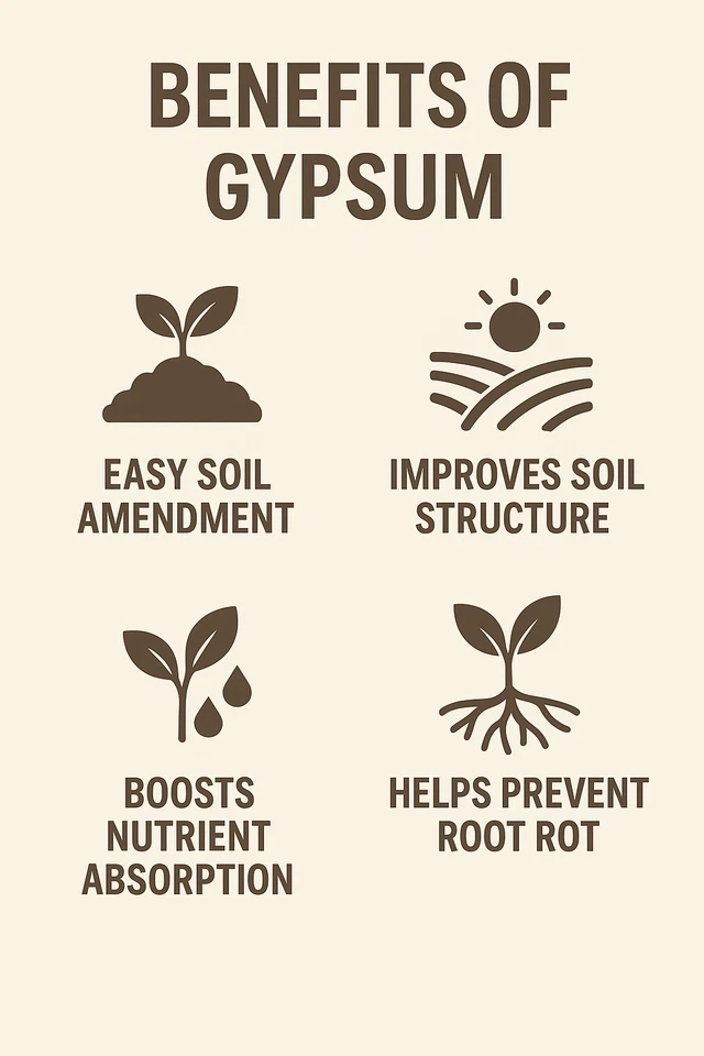 Polvo de yeso Diamond K para plantas - enmienda de suelo de calcio para jardines 1-40 libras Foto 3 de 3