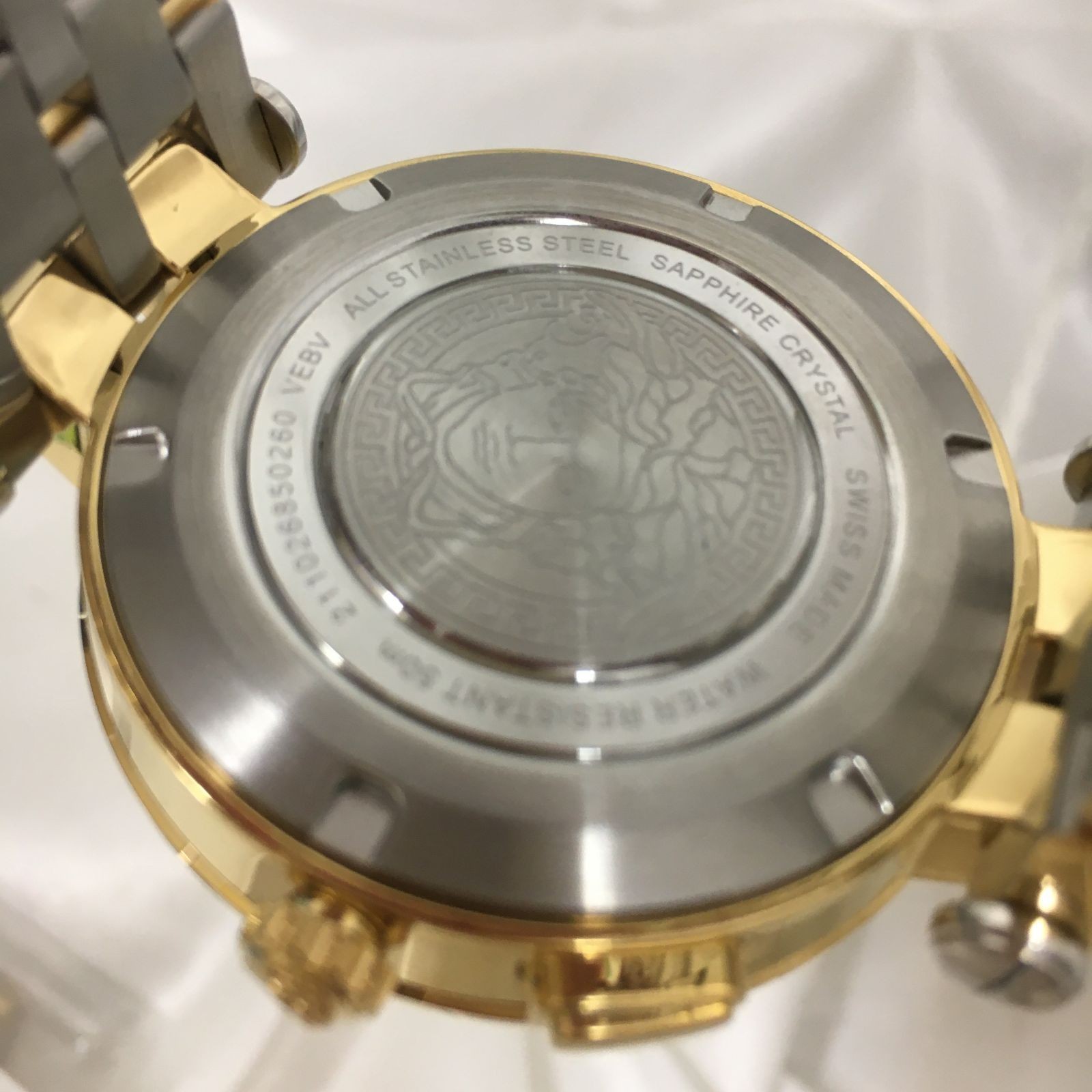 Versace V-Race Dual Time Watch VEBV00519 Black Dial Used with Extra Band From Ja thumbnail 10