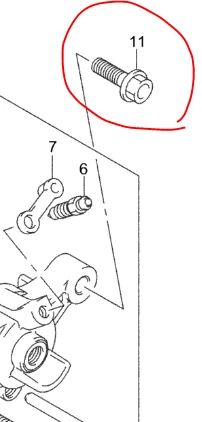 GSXR1000 K3-K4 Titanium brake caliper bolt kit full set 03-04 Ti mounting bolts - Image 3 of 4