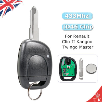 Jingyuqin Remote NE73 Blade Key Shell Cover Case For Renault Twingo Clio Kangoo Master Symbol 1 Button NO Chip Key Fob Case Body Housing Replacement – buy at low prices in the