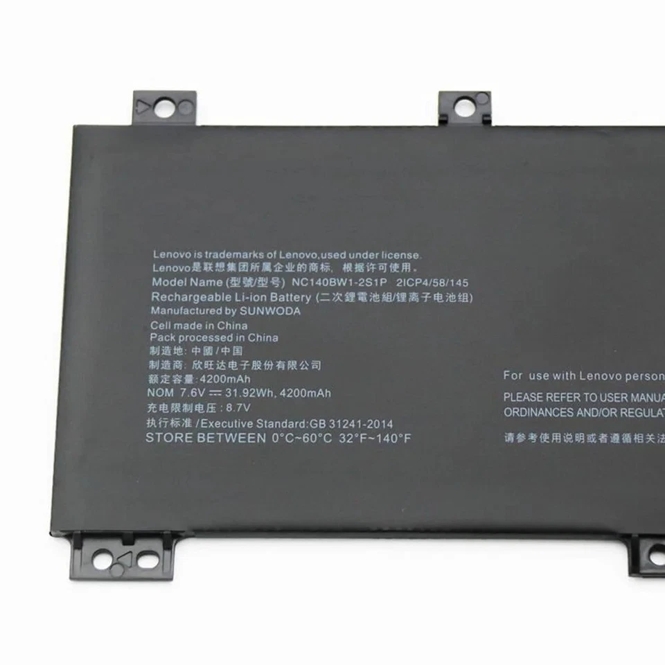 Batería para Lenovo IdeaPad 100S-14IBR 14'' 7.6V 4200mAh 31.92Wh Foto 2 de 4
