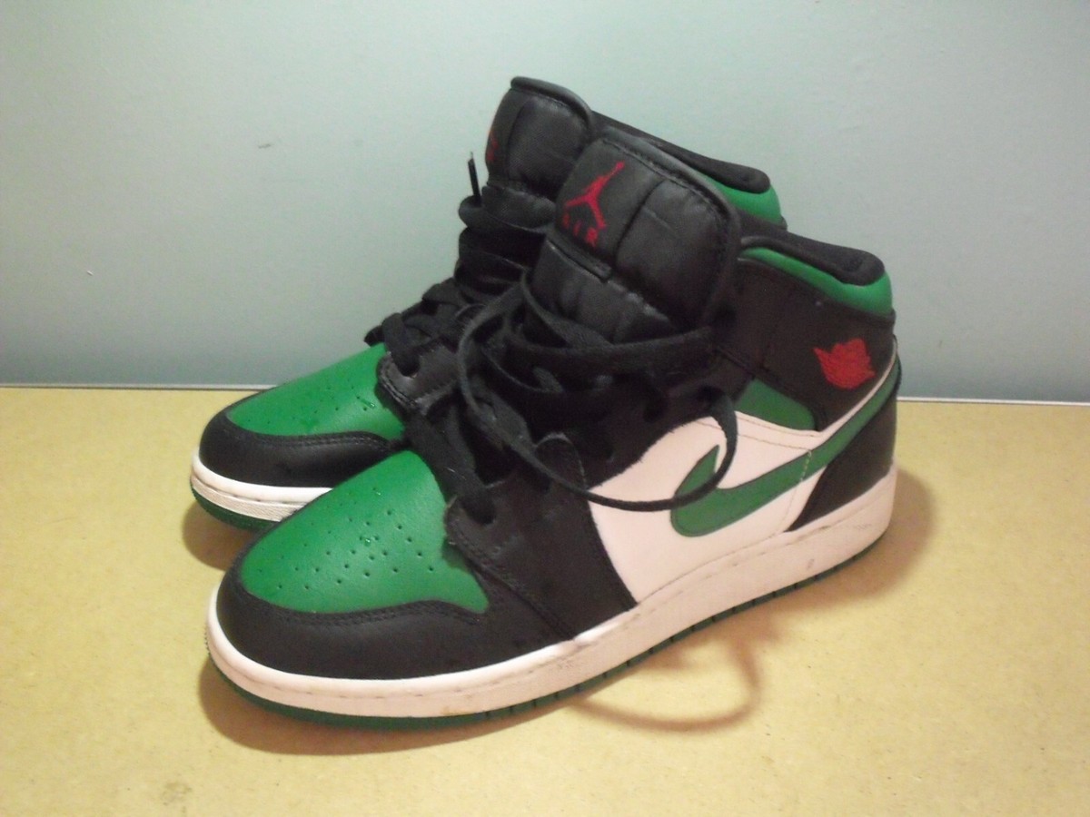 jordan 1 mid pine green black
