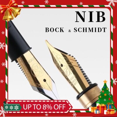 Schmidt BOCK Nib 0.38mm/0.5mm EF/F Nib Gold-plated Iridium Nib for Fountain Pen