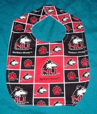 .NEW BABY CHILD BIB NORTHERN ILLINOIS UNIVERSITY HUSKIES /SHIPPING DISCOUNTS
