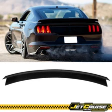 Fits 15-23 Ford Mustang Glossy Black Rear Trunk Spoiler Wing Lip R Style ABS