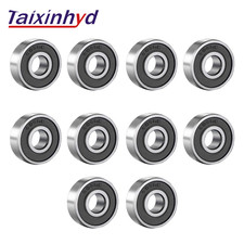 10PCS 606-2RS Double Rubber Sealed Premium Ball Bearings 6x17x6mm 