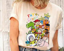 Disney Toy Story Personajes Retro Dibujo Camisa Unisex Adulto Niño Camisa 5924636