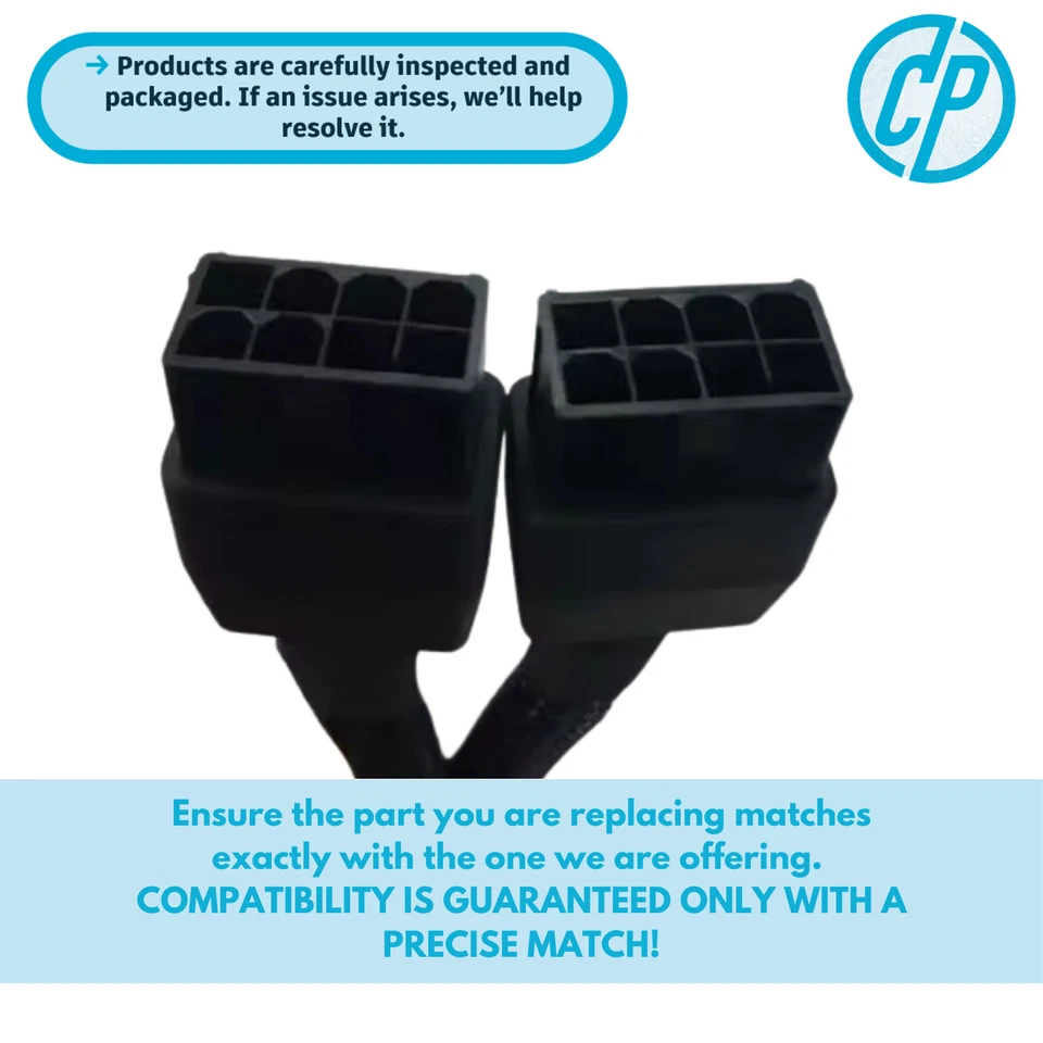 NEW Genuine NVIDIA Dual Power cable 8 to 8 for RTX A6000 P/N 030-1233-000 - Image 2 of 4