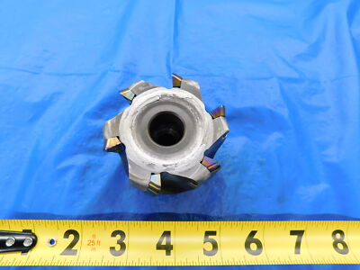 MITSUBISHI 63mm O.D. FACE MILL AHUB1563RM-6 22mm PILOT 6 POCKETS JDMT 1505
