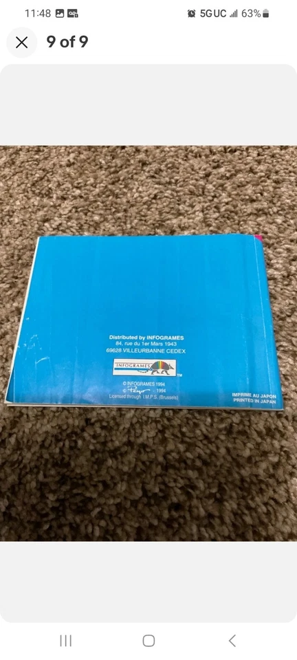 The Smurfs PAL B NES Game complete with box and manual Schtroumpfs French France - Image 4 of 4