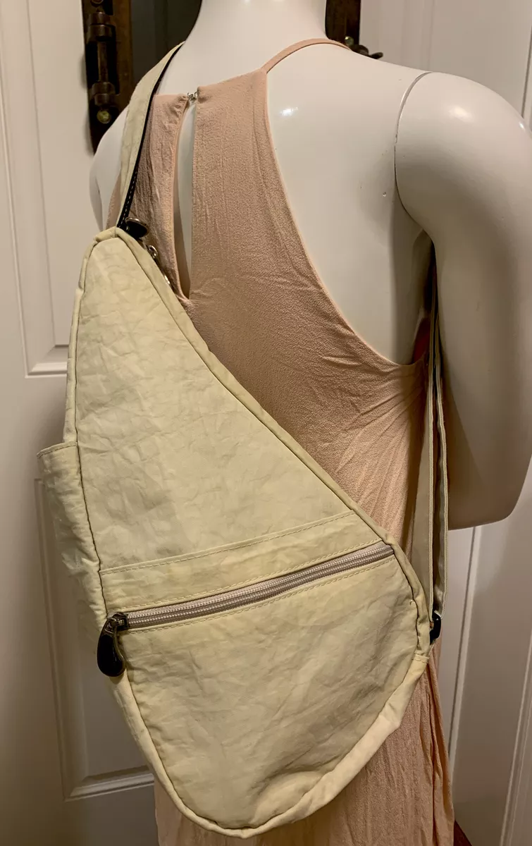 Ameribag Small Distressed Nylon Healthy Back Bag Khaki