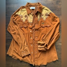 Vintage Wrangler Made in USA Pearl Snap