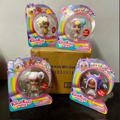 CASE PACK of 4 NEW KindiKids Minis Bobble Head (Assorted Lot) Great for resale!