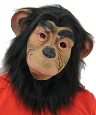 CHIMPANZEE MONKEY MASK Halloween Party CHIMPANZEE