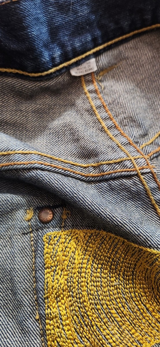 vintage Evisu Yamane Selvedge Big Stitch Yellow Daicock