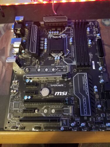 Msi Z270 Pc Mate Ddr4 Crossfire Atx Intel Motherboard For Sale Online Ebay