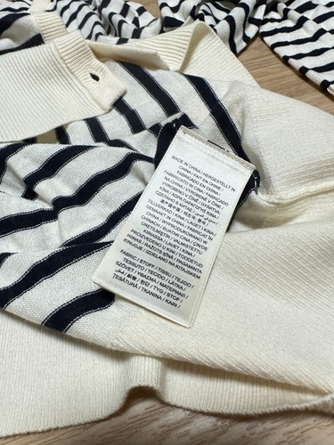 Womens GANT Jumper Sweater Cardigan Striped Long Sleeves Modal 4805232 - Picture 4 of 7