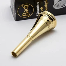 Genuine Bach 24K Gold French Horn Mouthpiece, 12 NEW! Ships Fast!