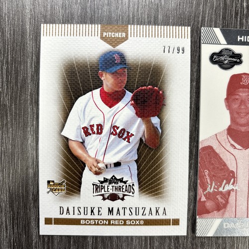 2007 Topps Triple Threads Daisuke Matsuzaka Gold #'d /99 + Co-Signers RC #d /299 - Picture 2 of 6