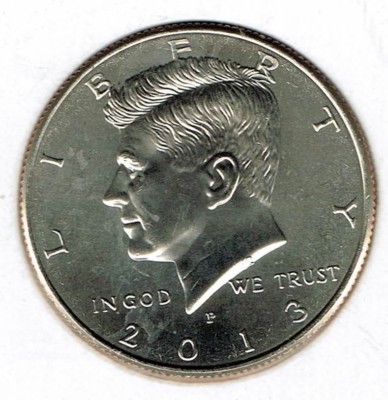 2013-P Brilliant Uncirculated Copper-Nickel Clad Copper Strike Half Dollar Coin!