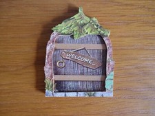 3D Effect Small Wooden Elf/Fairy/Pixie Garden/Tree Welcome Door
