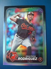 2024 Topps Series 1 Silver Rainbow Foil Grayson Rodriguez #111 Future Stars