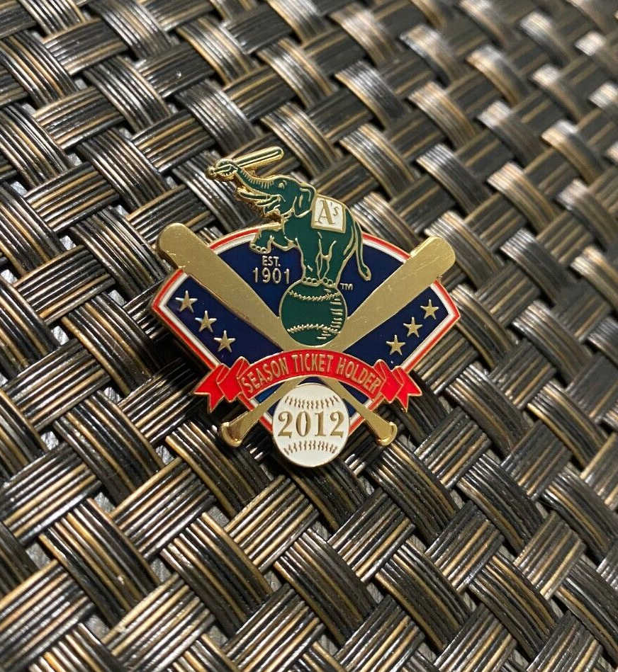 2012 SEASON TICKET HOLDER OAKLAND ATHLETICS A'S COLLECTIBLE BASEBALL PIN