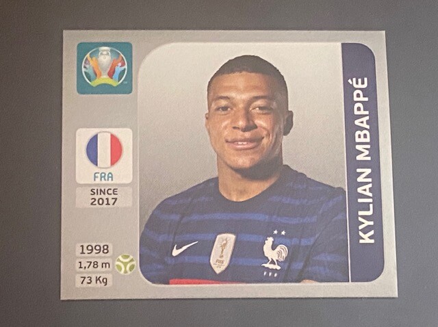 Panini FIFA KYLIAN MBAPPE STICKER 2020 SWISS PEARL EDITION PERFECT FOR GRADING