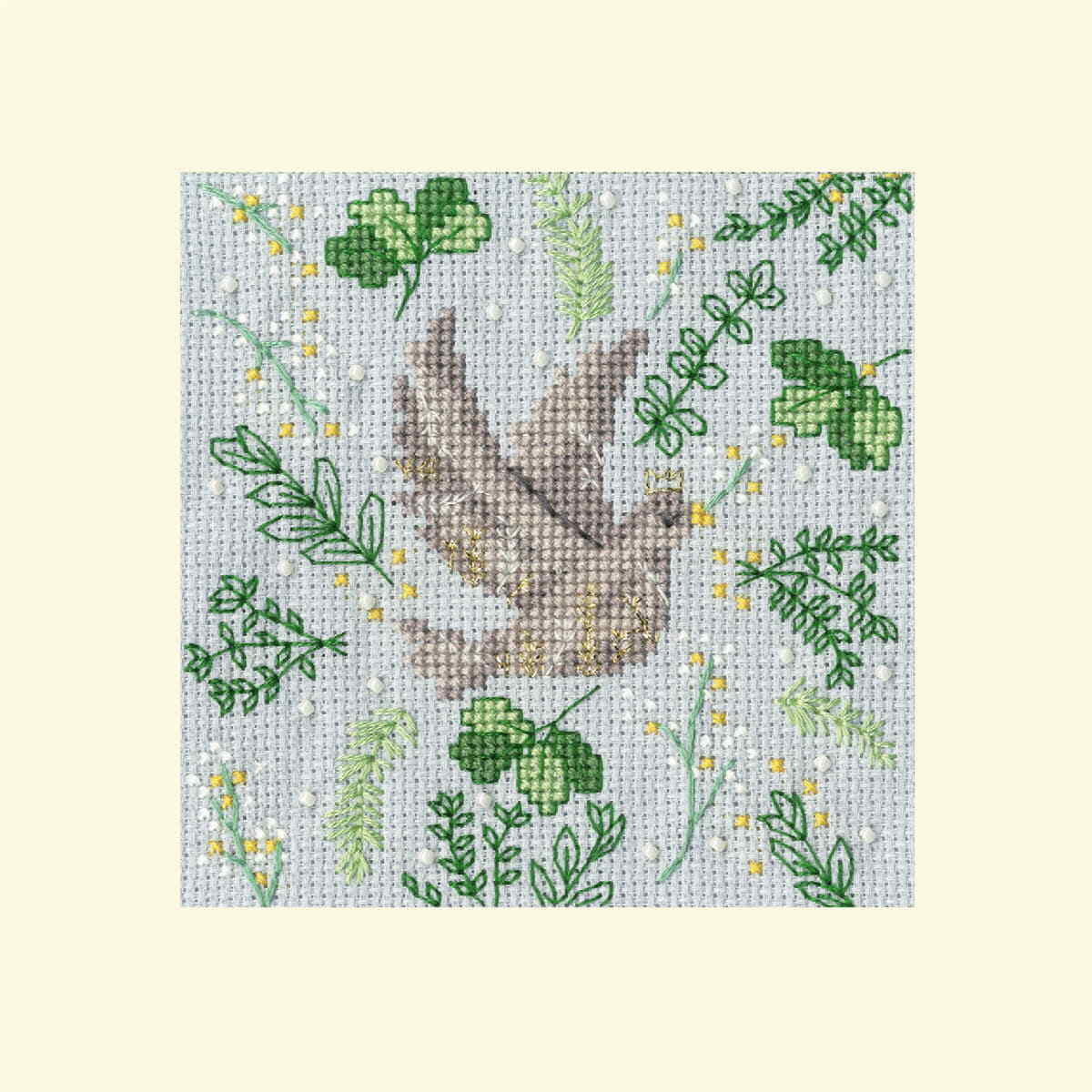 Bothy Threads  greating card counted cross stitch kit ""Scandi Dove"", XMAS60, 10x