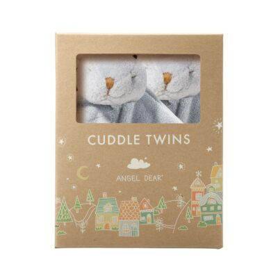 Angel Dear - Grey Bunny, Cuddle Twins Set Twin, Bunny 