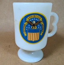 Defense Logistics Agency (U.S. Army) White Glass Coffee Cup