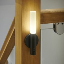 Rechargeable Wall Light Motion Sensor PIR Cordless Night Wooden Lamp by Auraglow