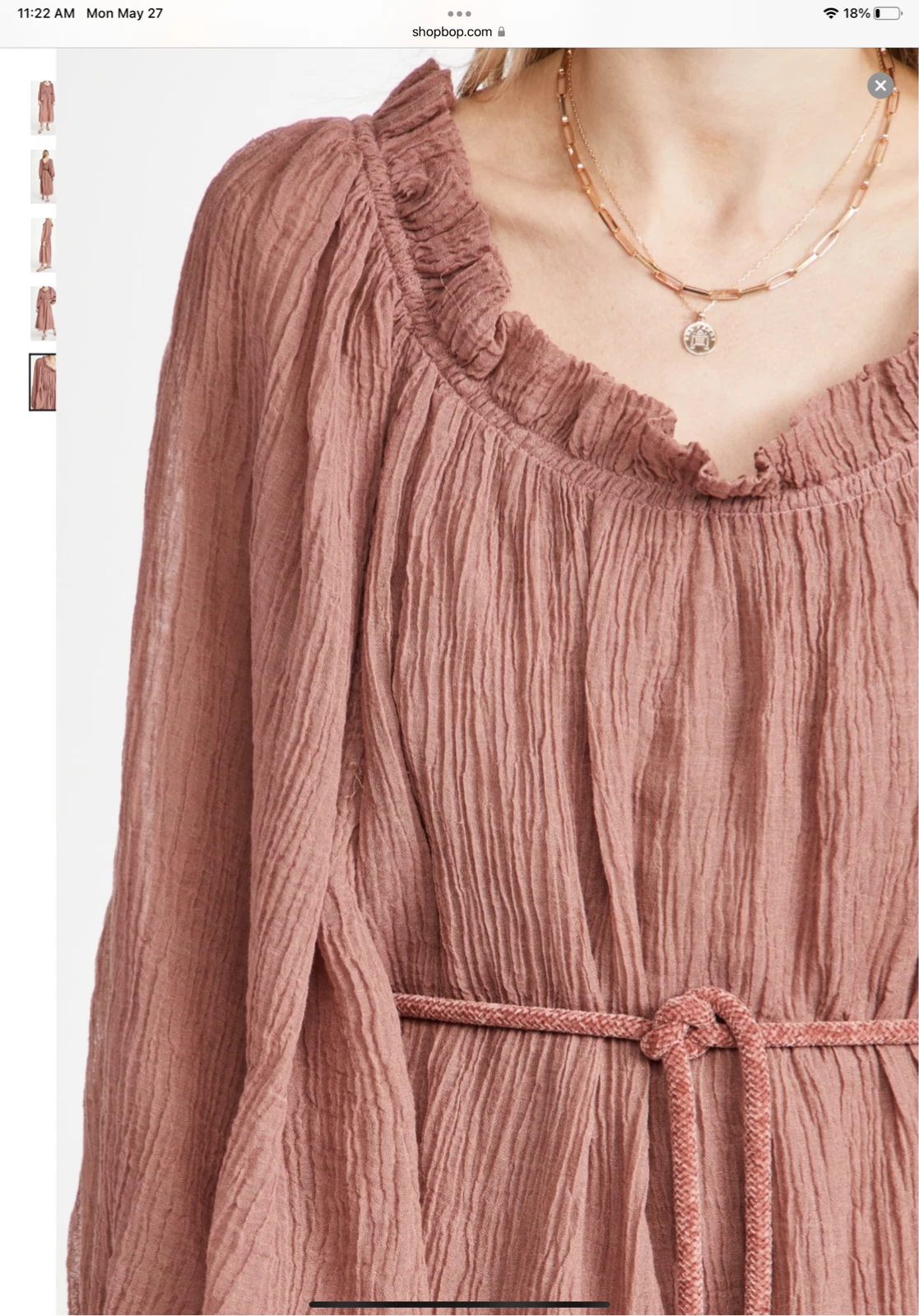 Abito collo arricciato Tory Burch taglia media $498